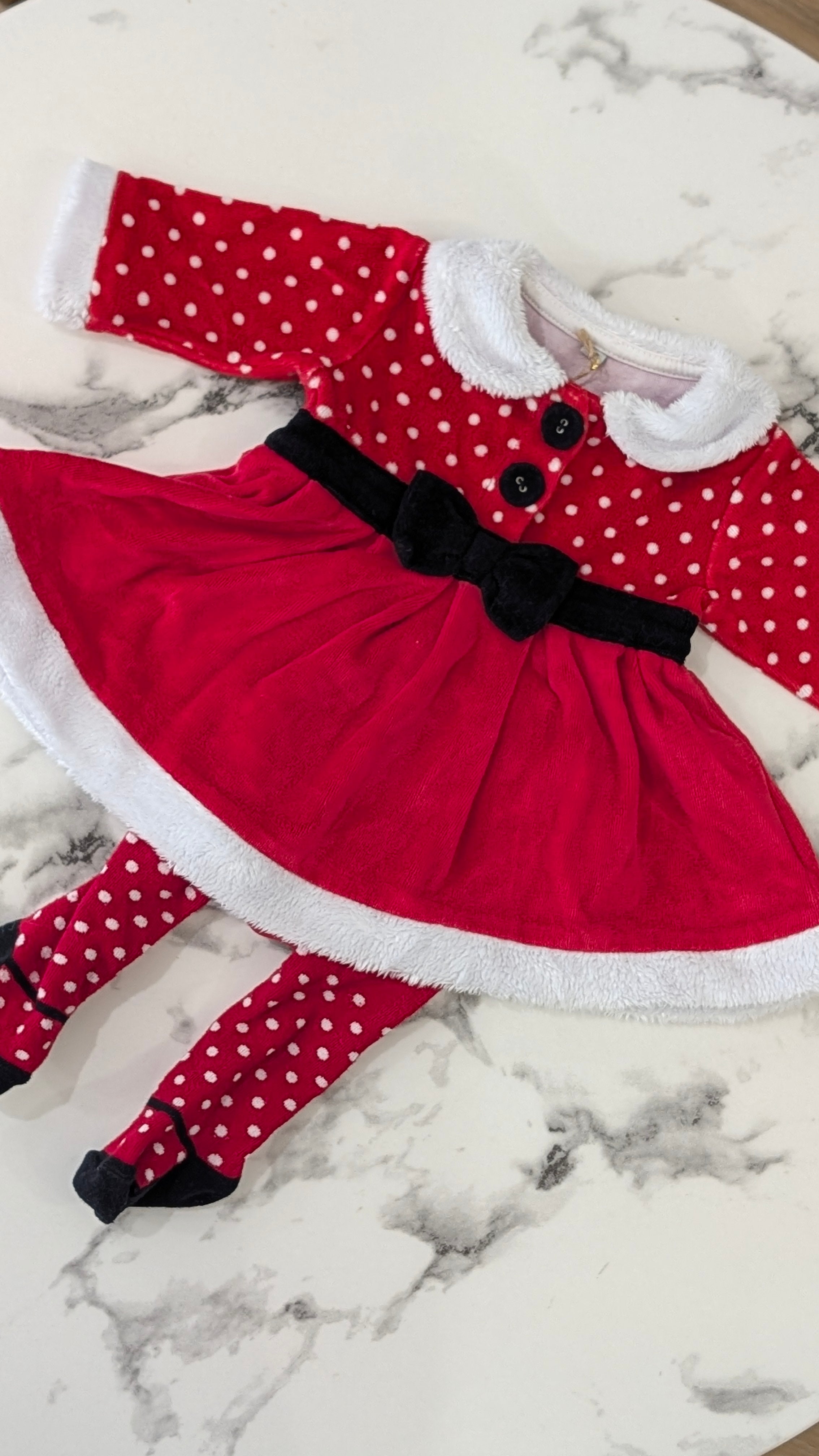 Costume de mère Noël - 1 Mois