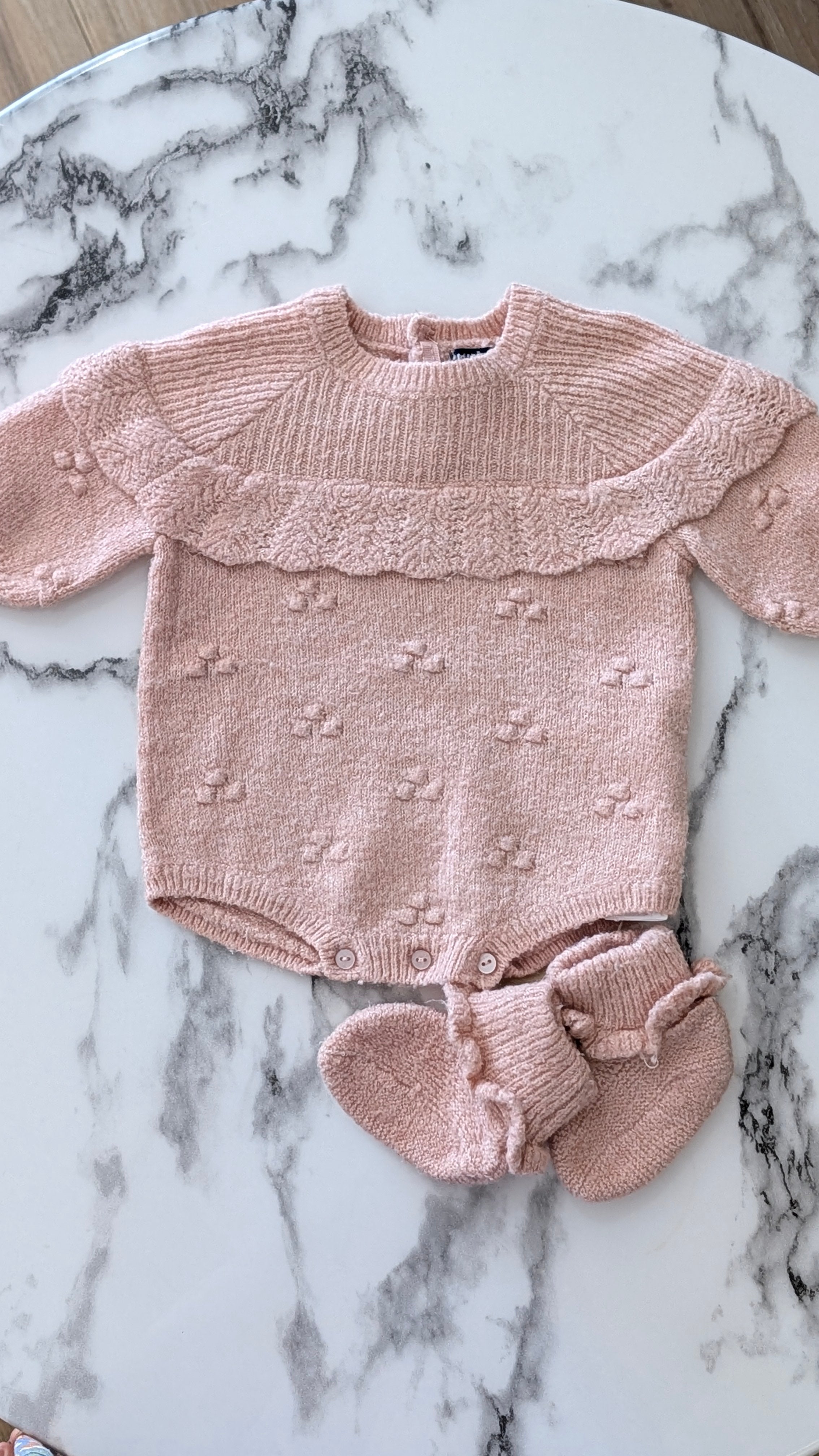Body et chaussons Kiabi tricot - 1Mois (50cm)