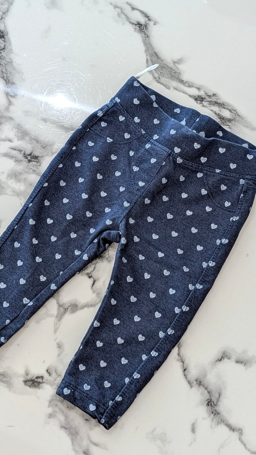 Pantalon stretch coeur - 3 Mois
