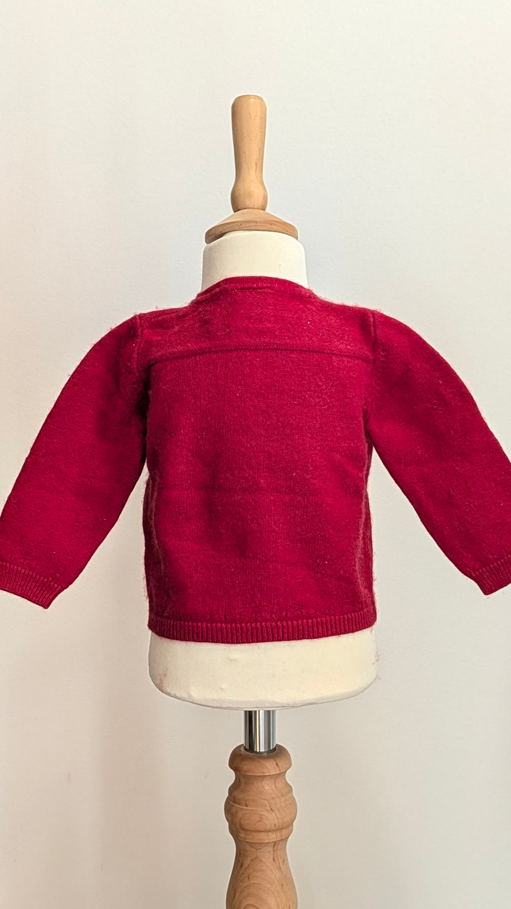 Gilet petit bateau rouge - 12 Mois