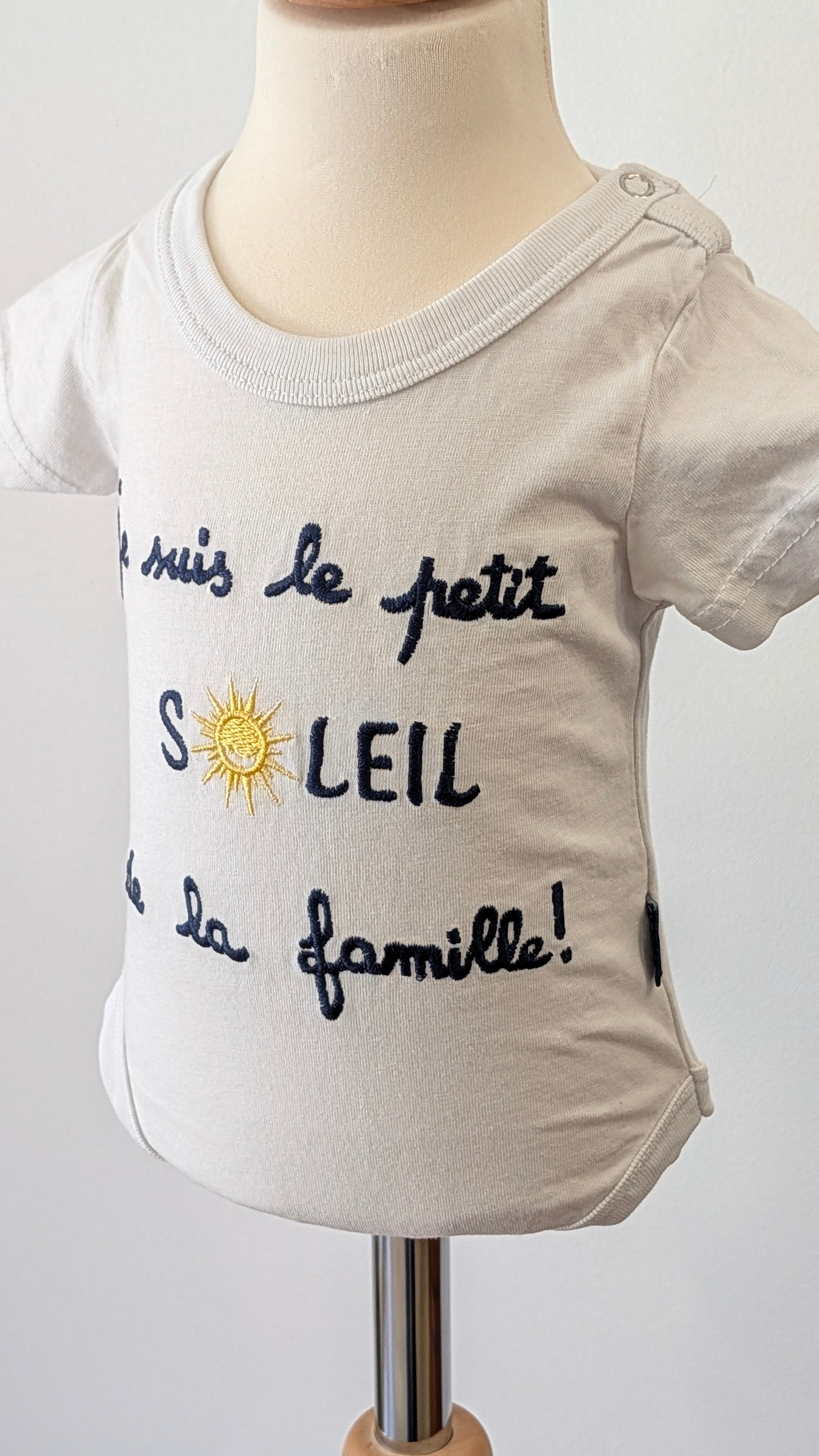 Body Coton Blanc - 6 mois