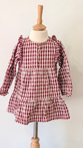 Robe Zara carreaux rouge et blanc - 24 Mois