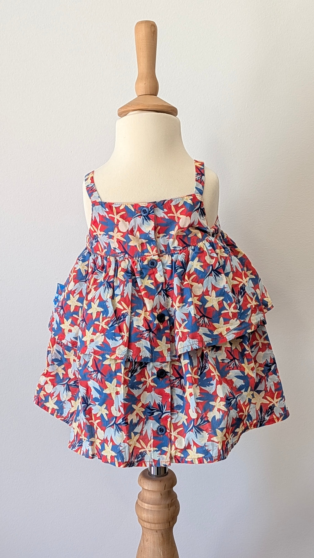 Robe Sergent Major fleurs - 3 Mois