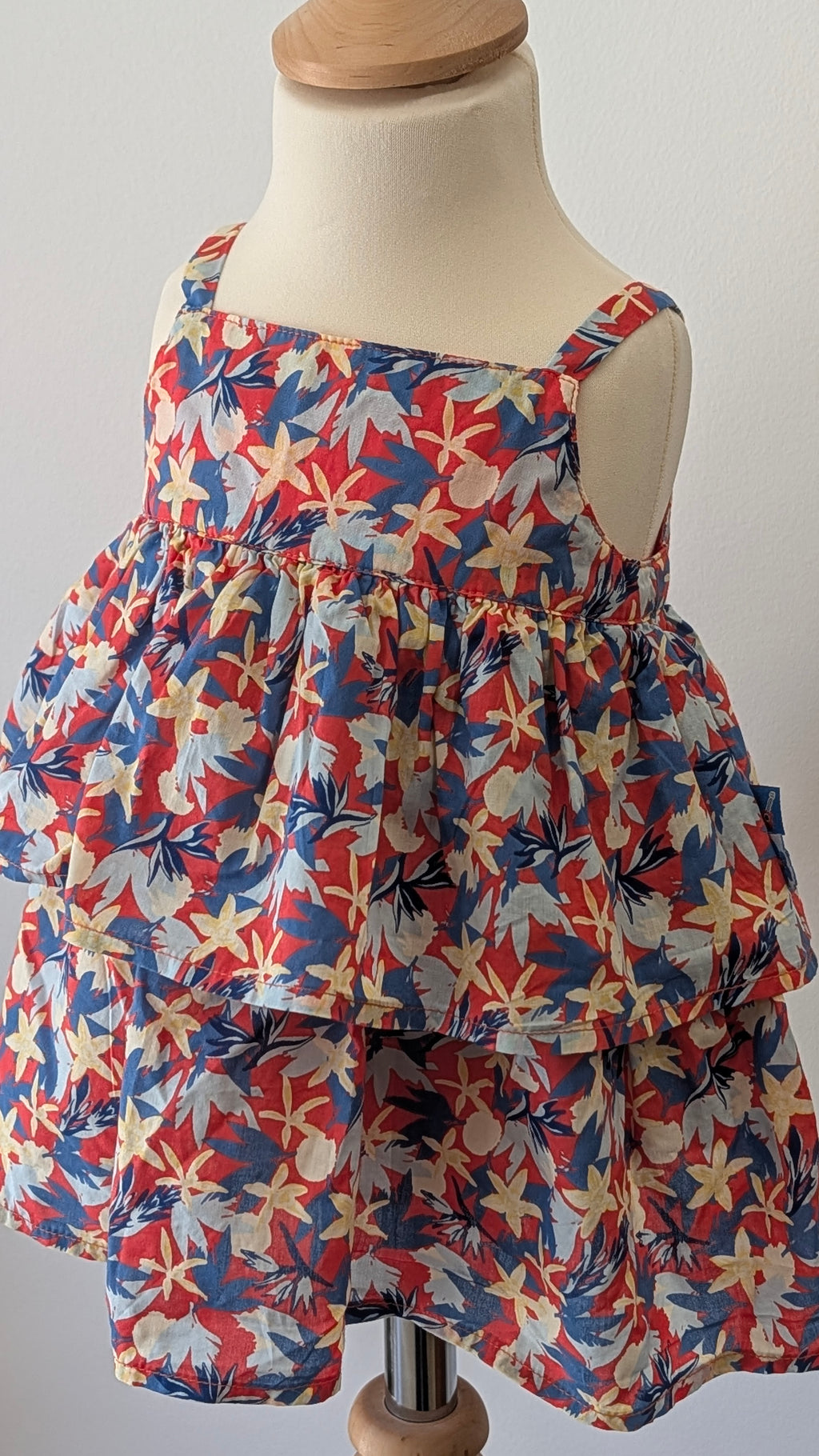 Robe Sergent Major fleurs - 3 Mois