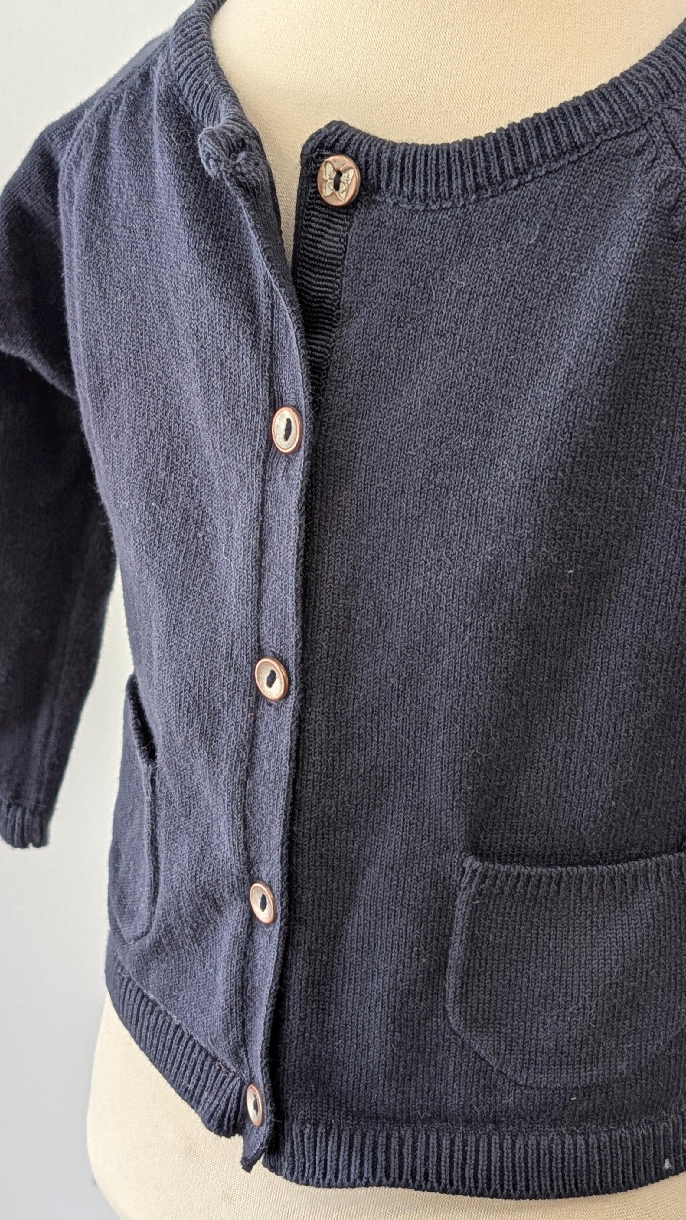 Gilet Zara bleu marine - 6 mois