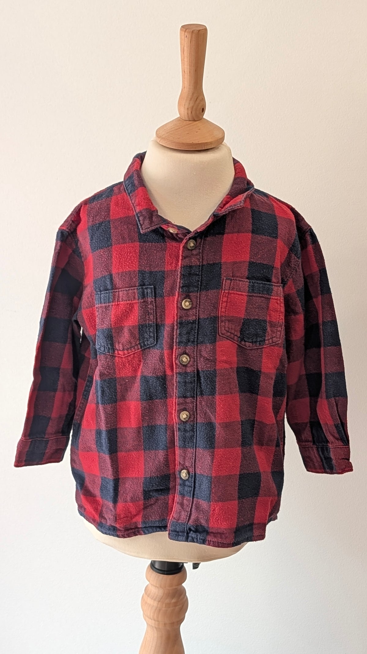 Chemise à carreaux H&M - 18 Mois