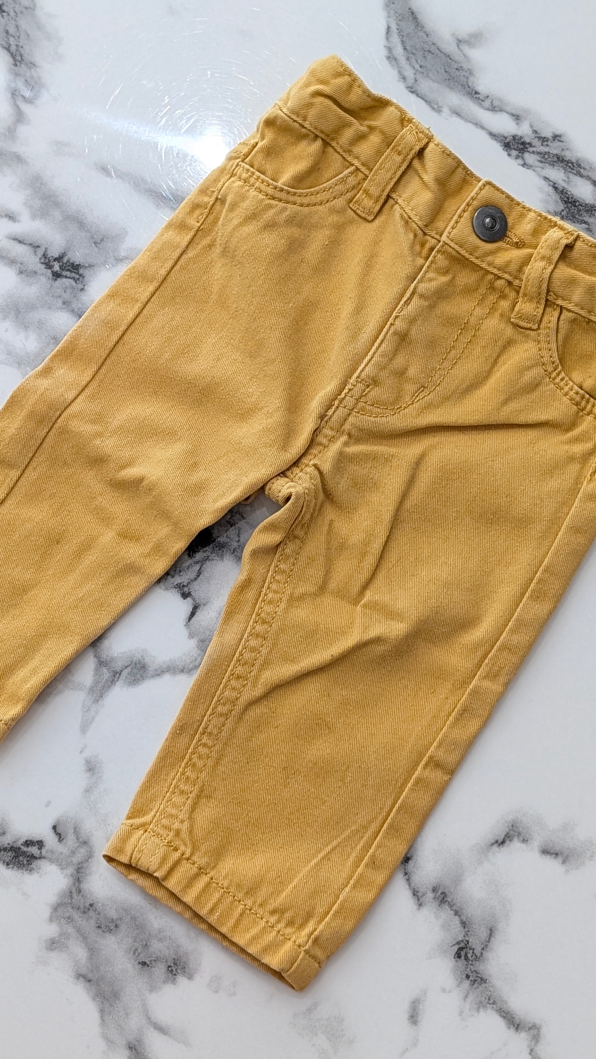 Jeans jaune Pat et Ripaton - 3 Mois