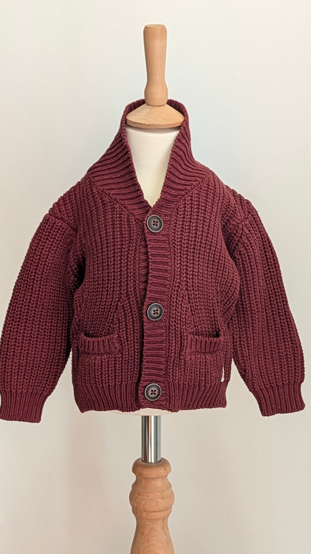 Gilet tricot bordeau Kiabi - 9 Mois