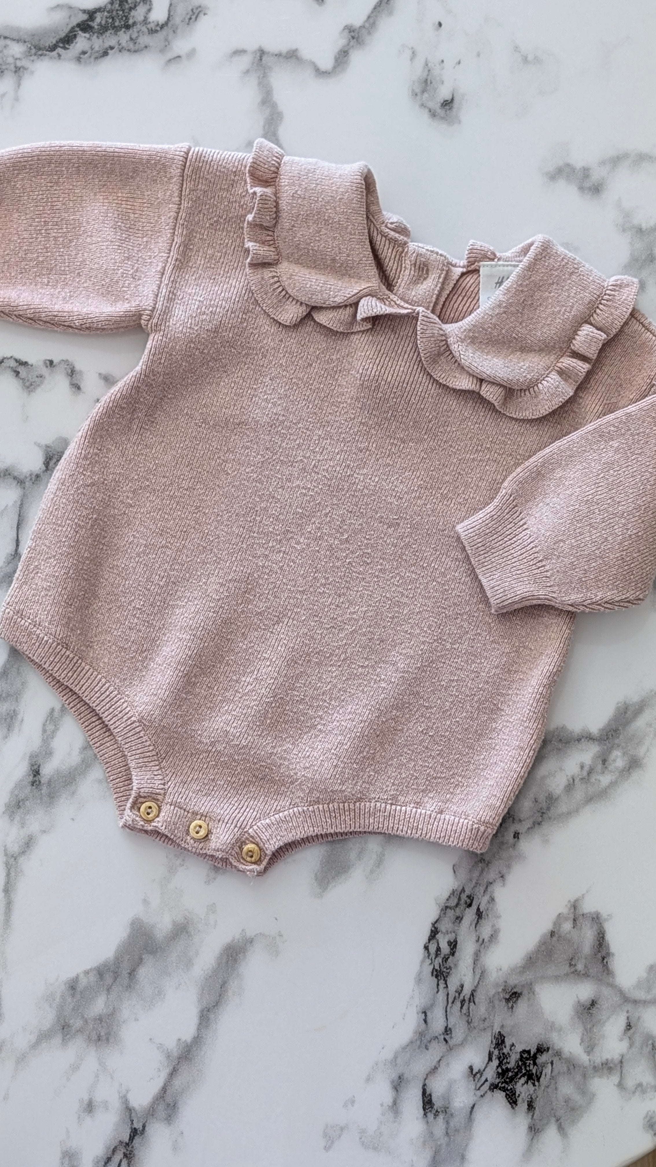 Body rose pâle H&M - 1Mois (56cm)