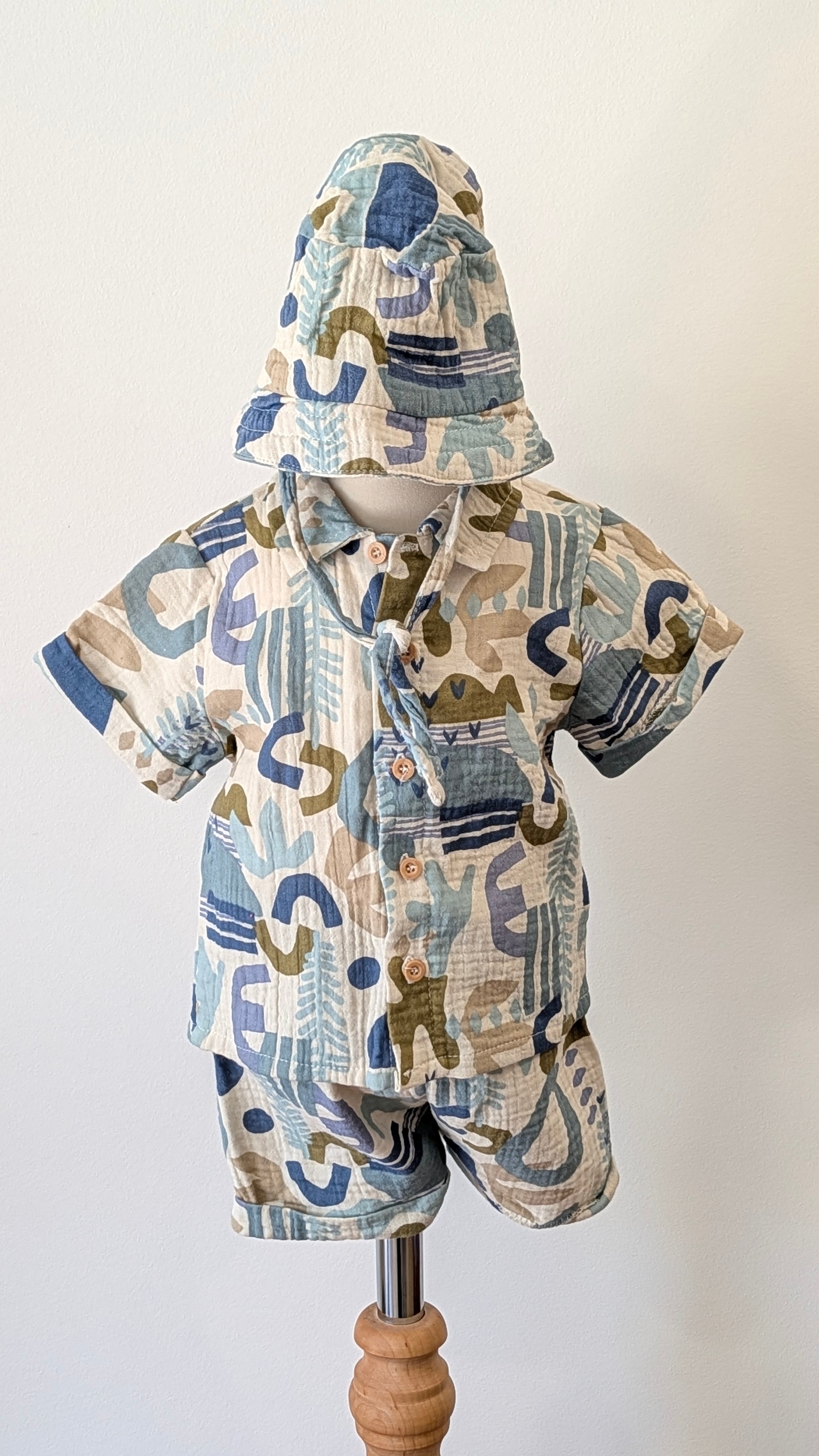 Ensemble Gaze de coton - 6 mois