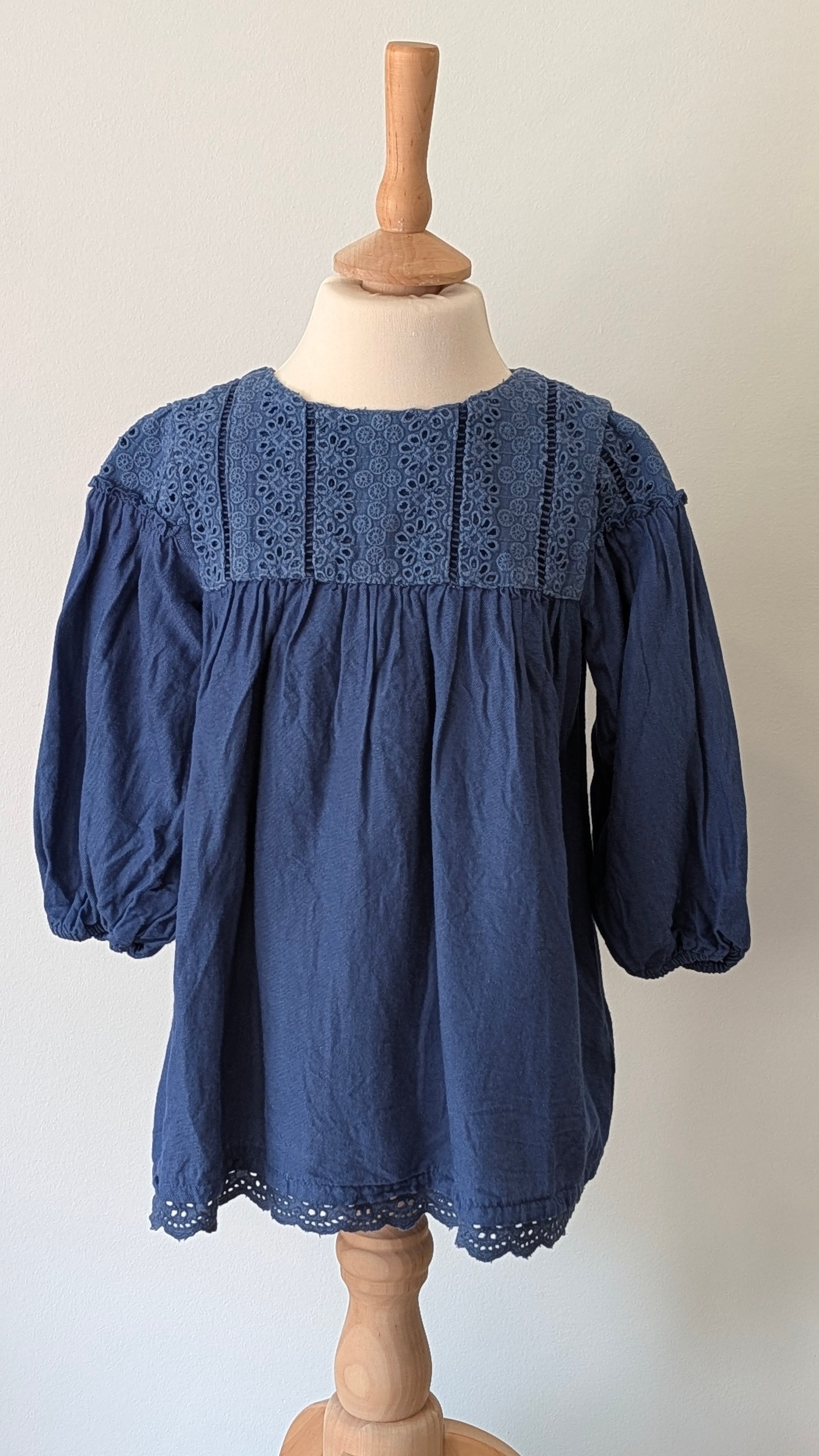 Robe bleue Zara - 36 Mois