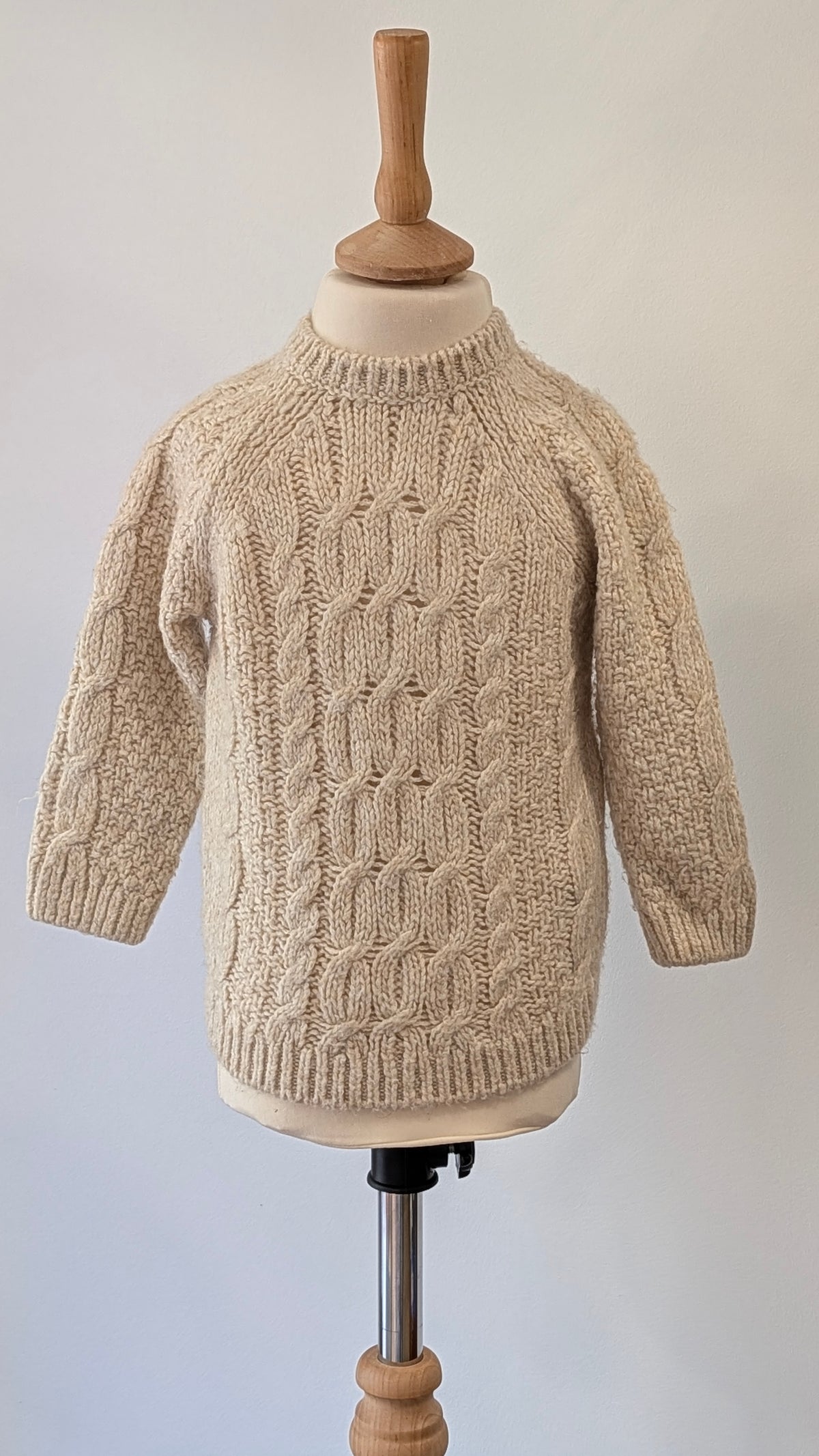 Pull tricot beige - 18 Mois
