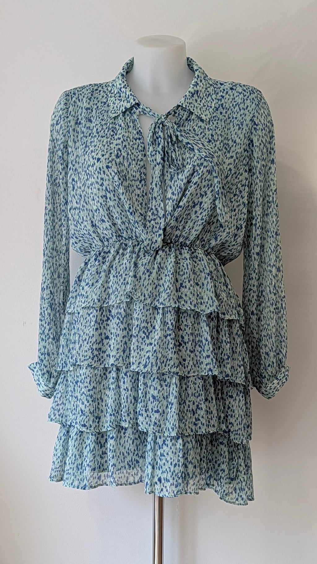Robe Zara Froufrou bleu - L