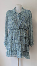Robe Zara Froufrou bleu - L