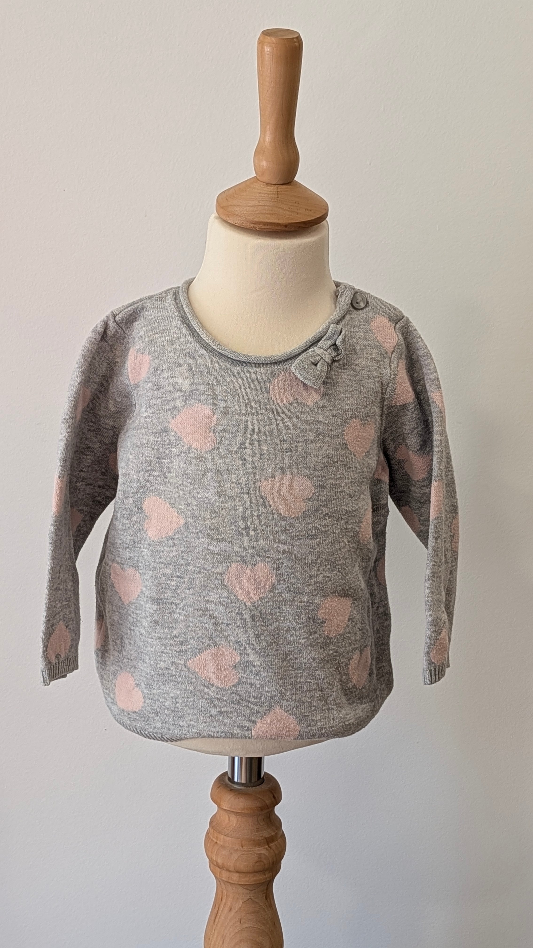 Pull coeur H&M - 6 Mois