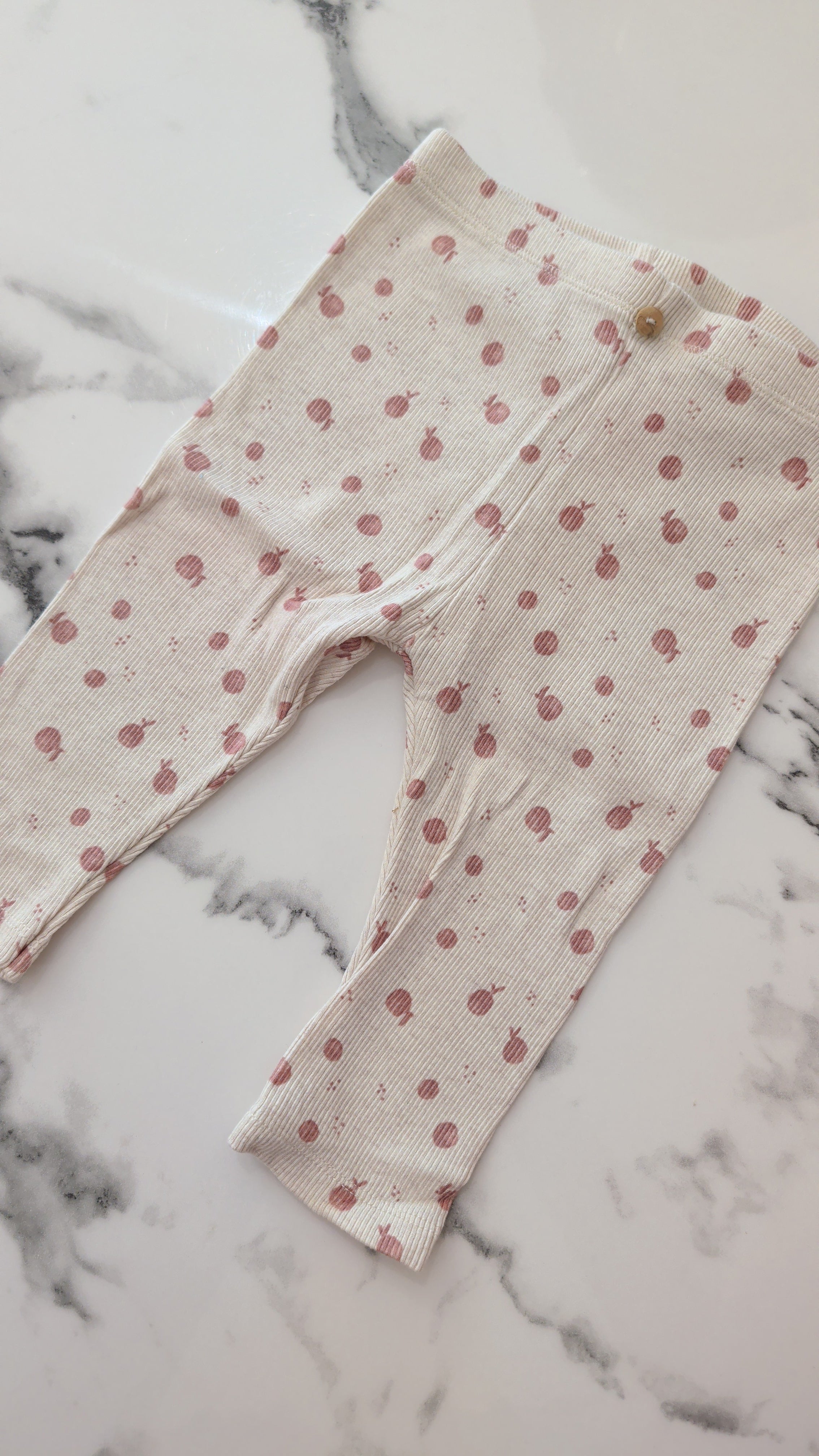 Legging Zara motif pommes - 9 Mois