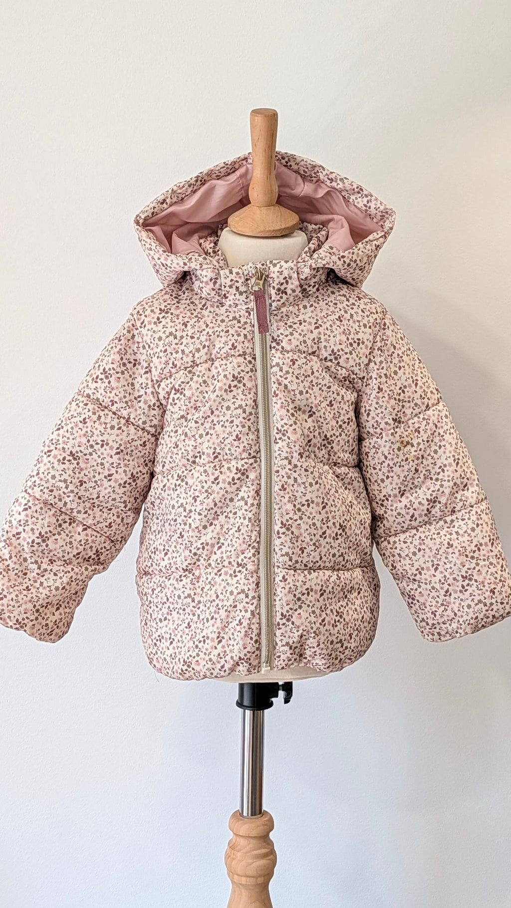 Doudoune H&M fleurs - 24 Mois
