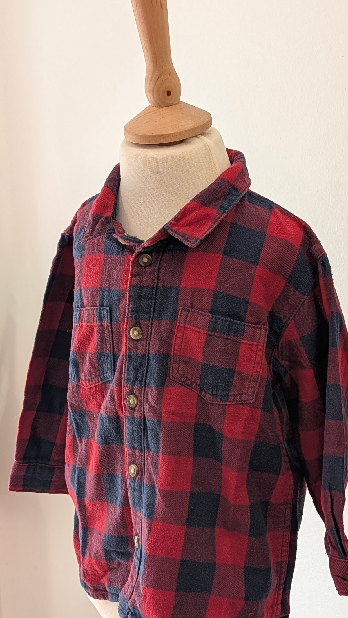 Chemise à carreaux H&M - 18 Mois