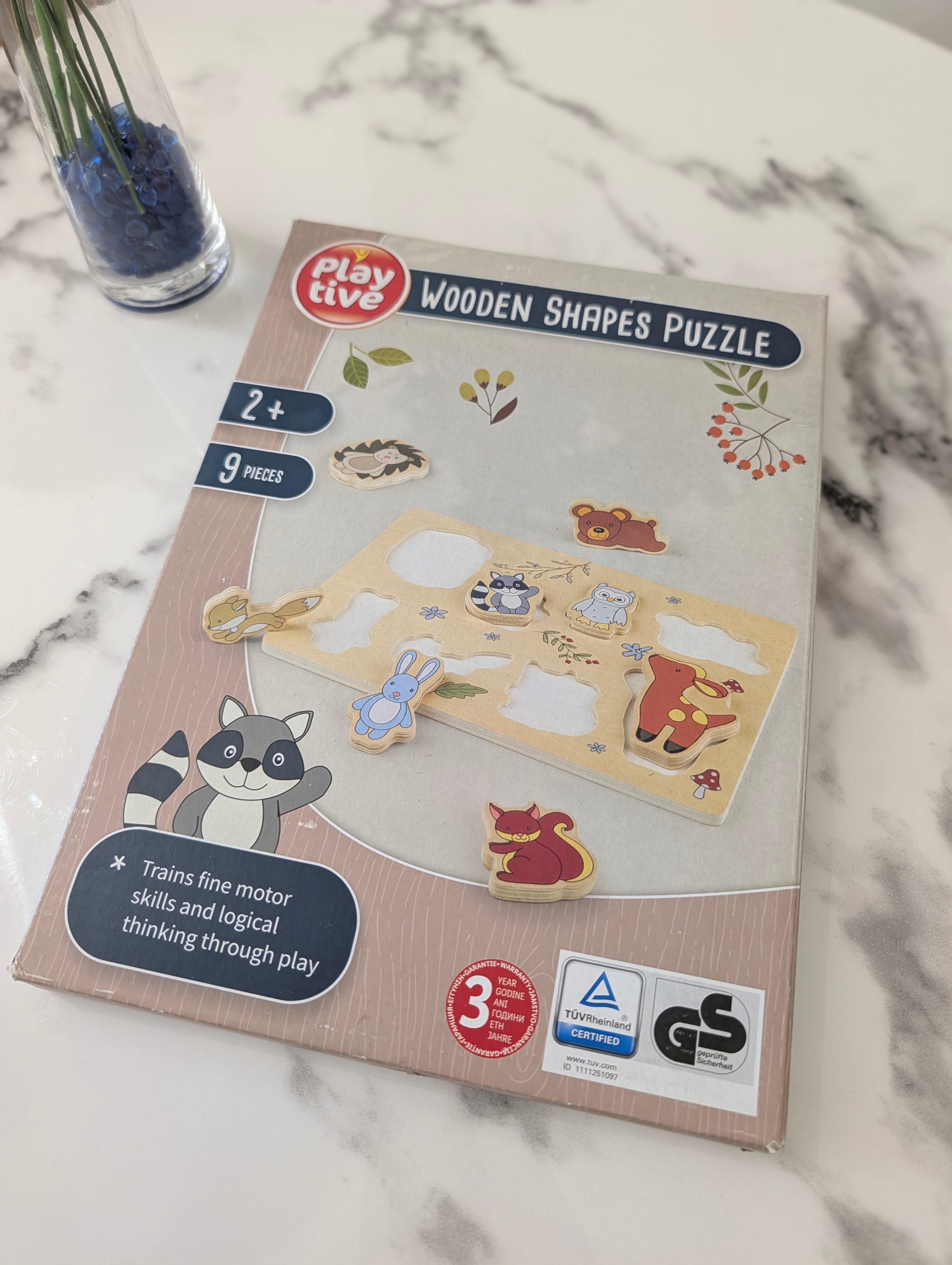 Puzzle forme en bois - 2 ans+