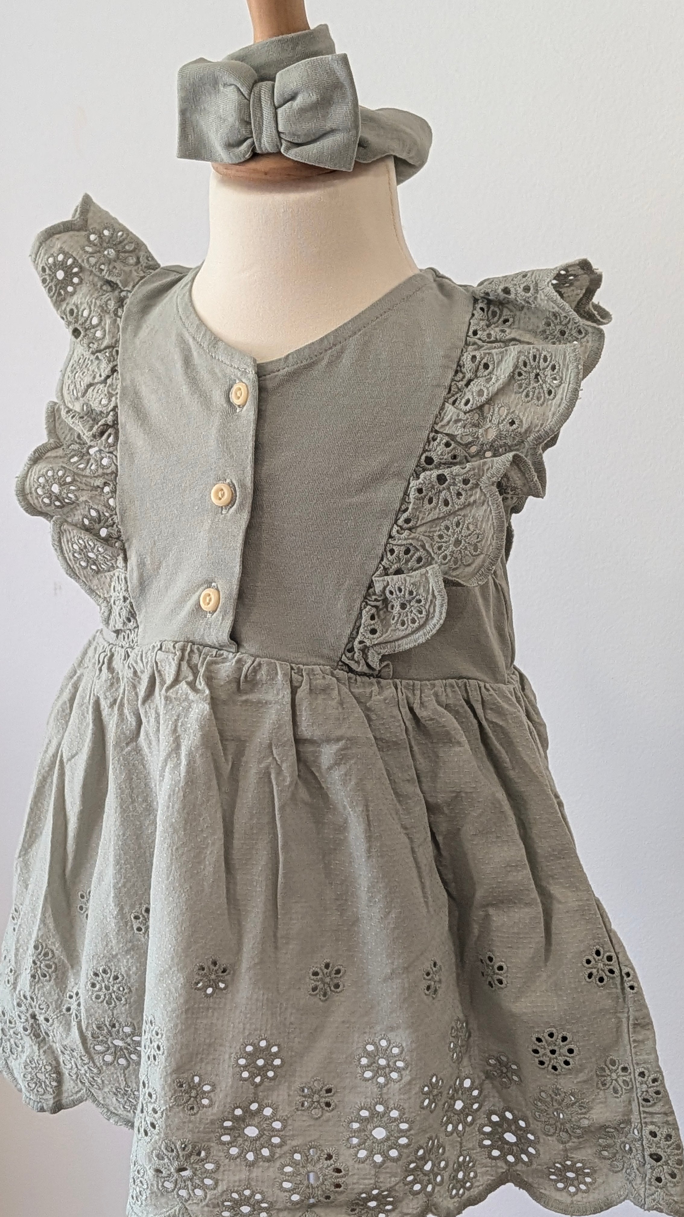 Robe H&M kaki - 9 mois