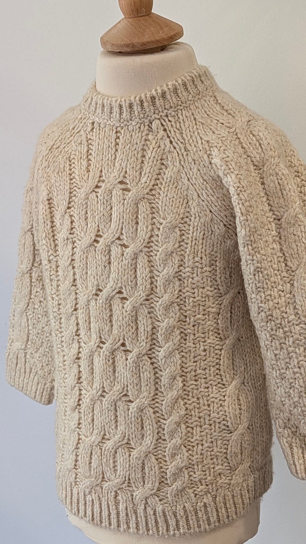 Pull tricot beige - 18 Mois