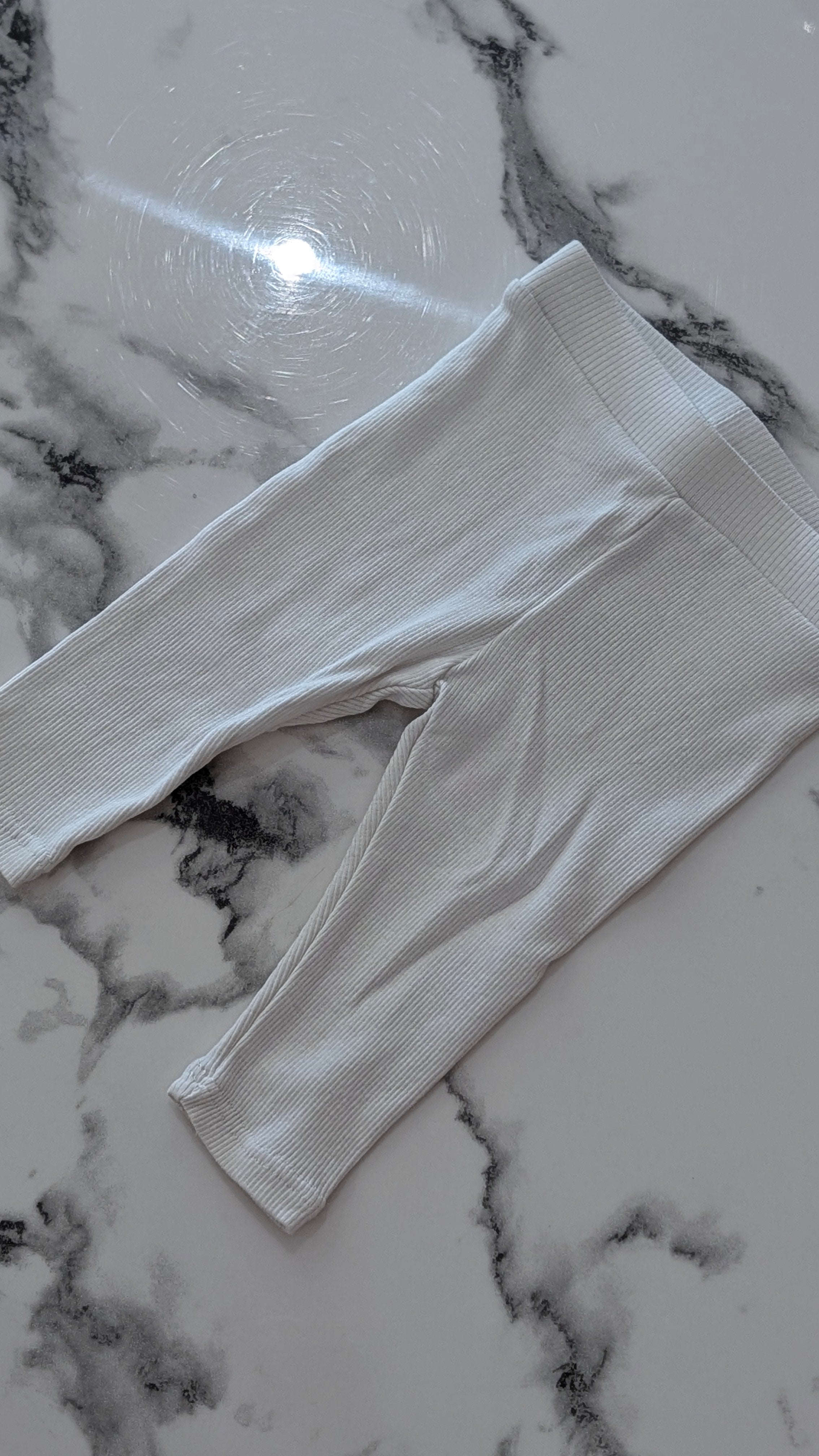Legging blanc Obaibi - 3 Mois