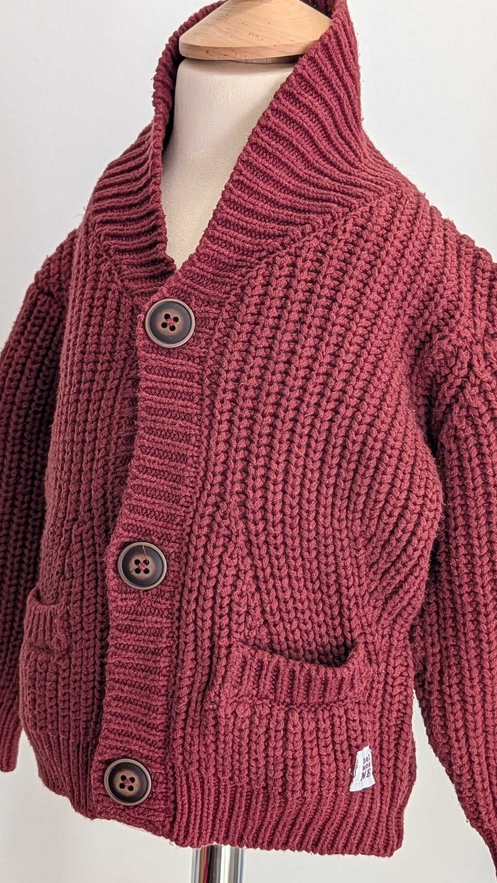 Gilet tricot bordeau Kiabi - 9 Mois