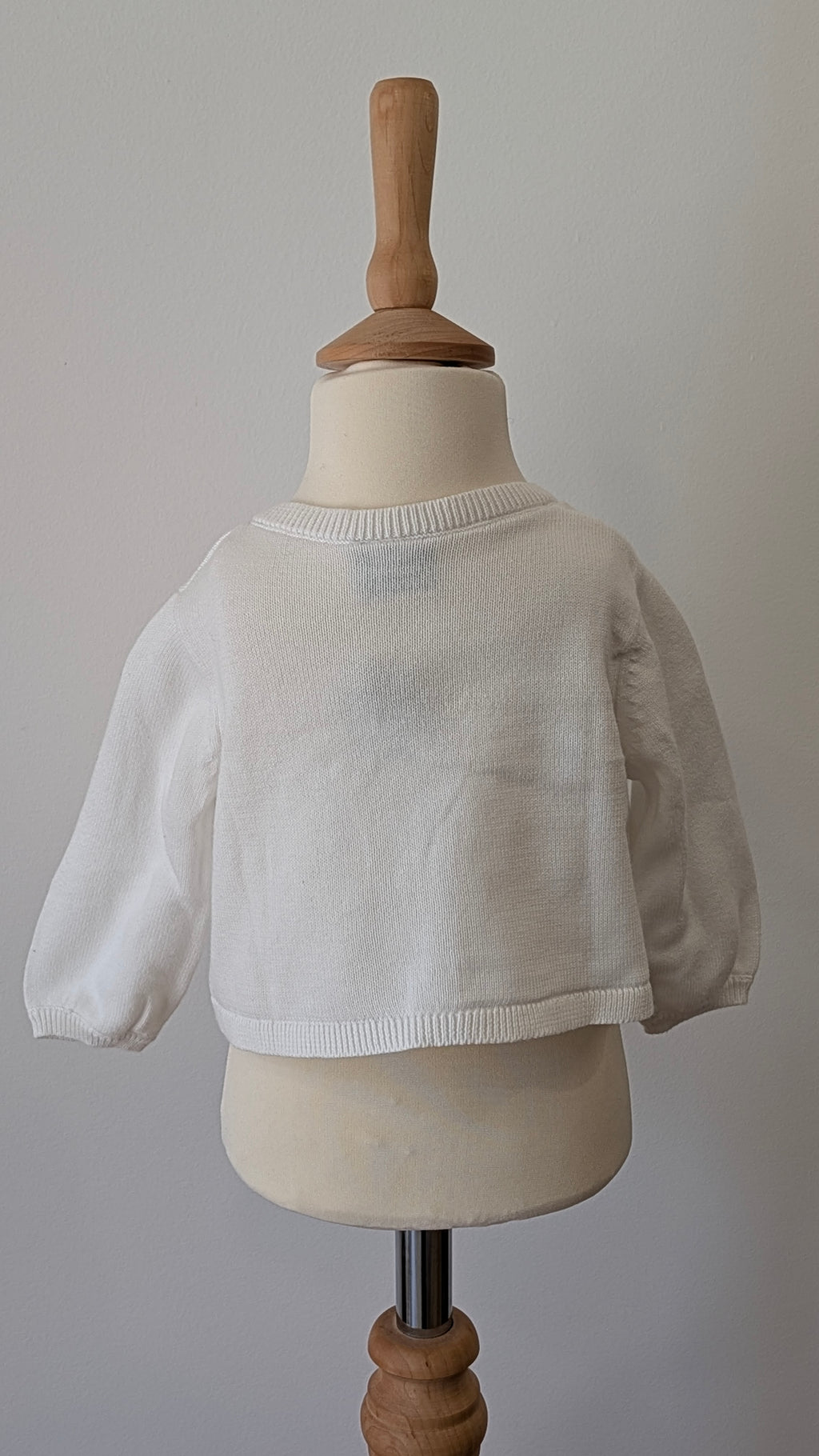 Gilet Tape à l'Oeil blanc - 6 mois