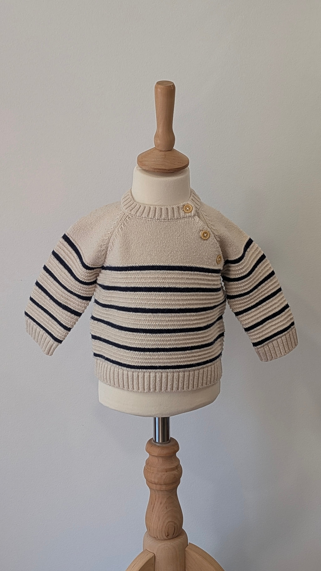 Pull marinière Bout'chou - 6 Mois