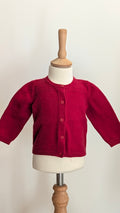 Gilet petit bateau rouge - 12 Mois