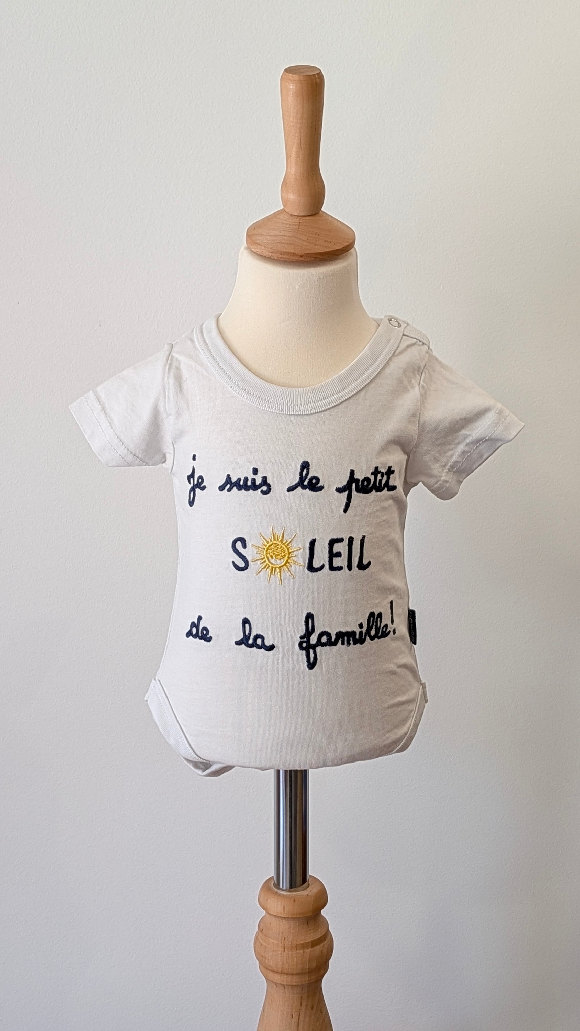 Body Coton Blanc - 6 mois