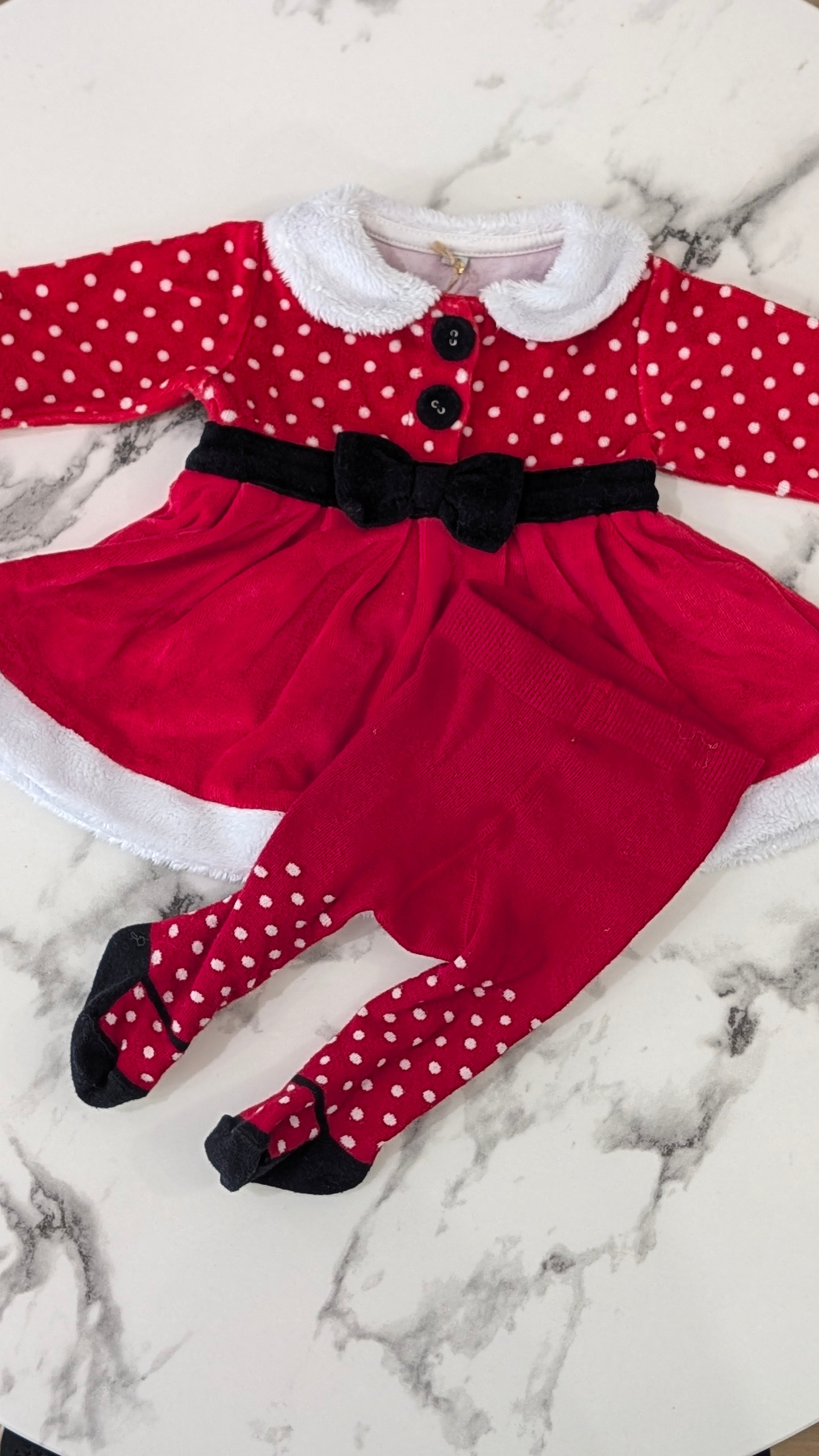 Costume de mère Noël - 1 Mois