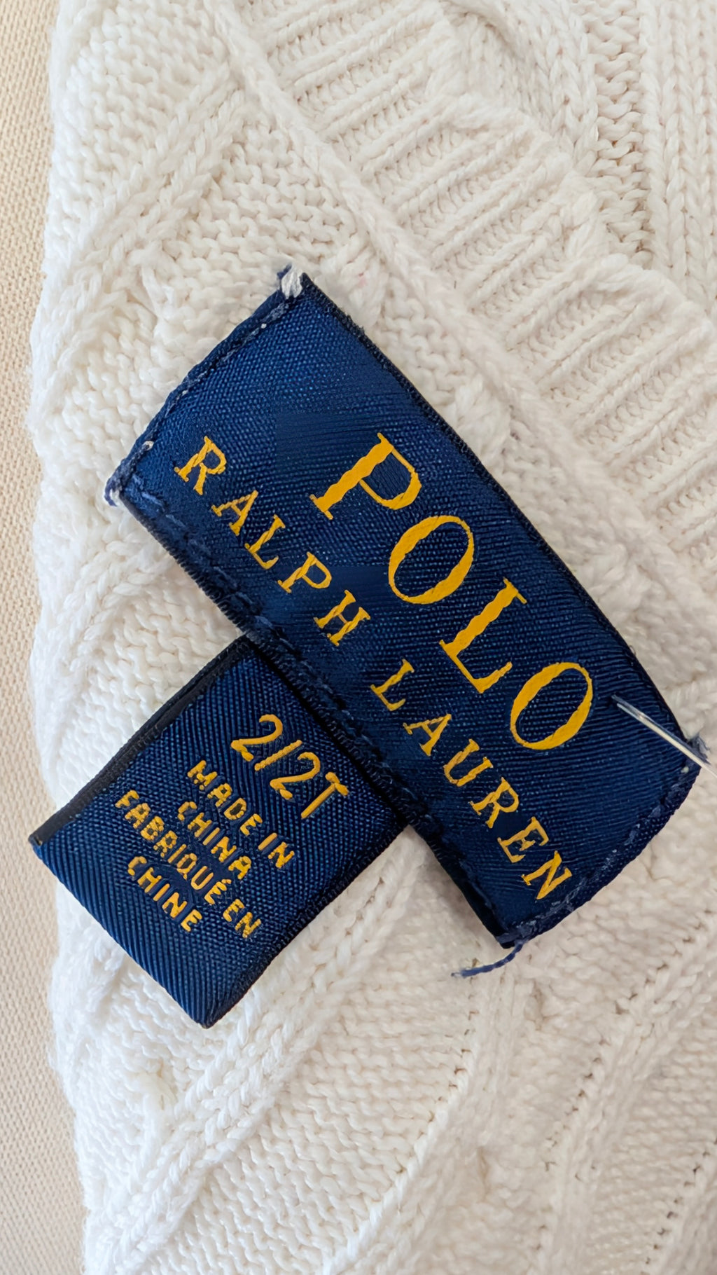 Gilet Ralph Lauren blanc - 2ans