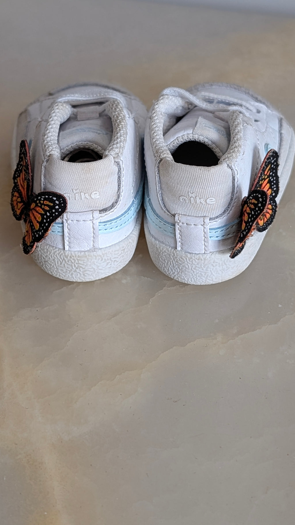 Basket Nike ed Limitée White Orange Butterfly- 17