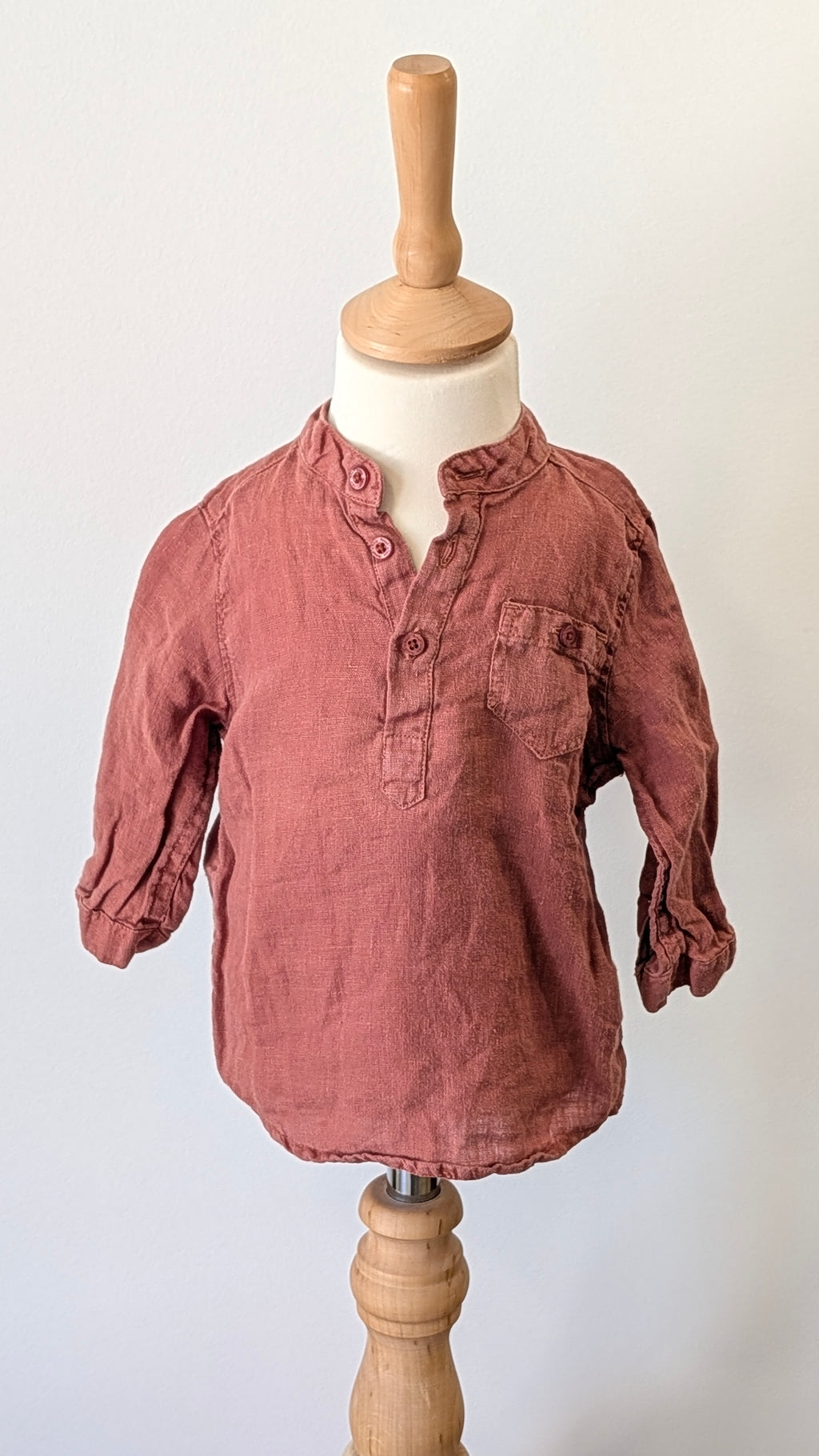 Chemise 100% lin Bout'Chou - 6 mois