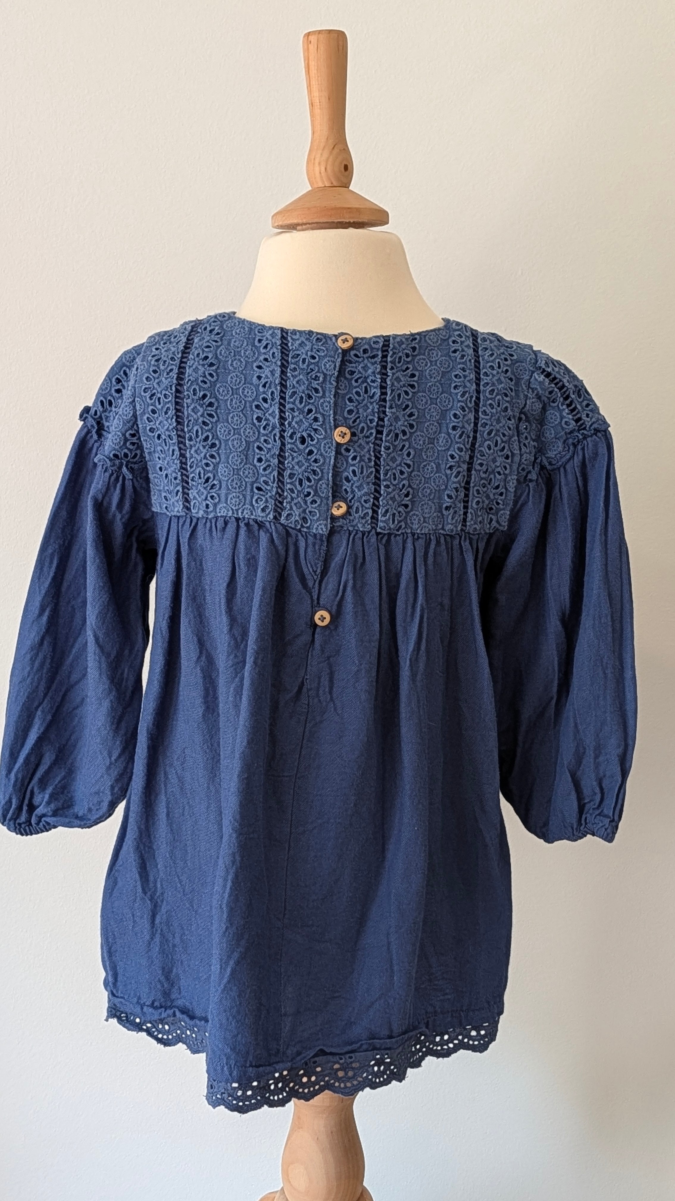 Robe bleue Zara - 36 Mois