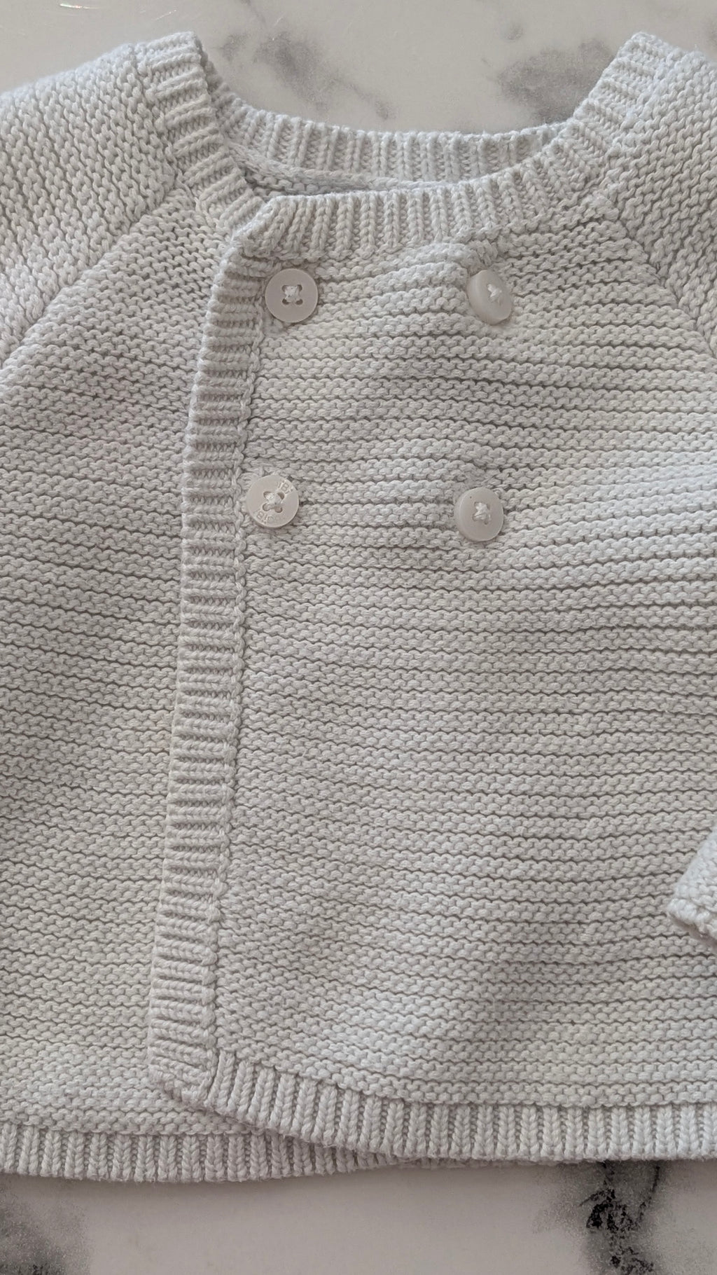 Gilet Obaibi blanc - 1 Mois