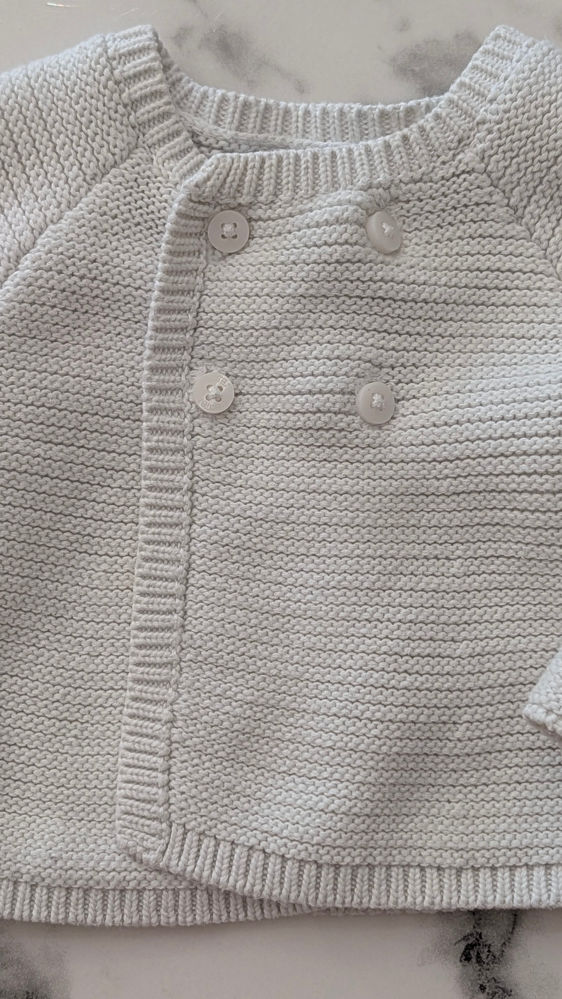 Gilet Obaibi blanc - 1 Mois