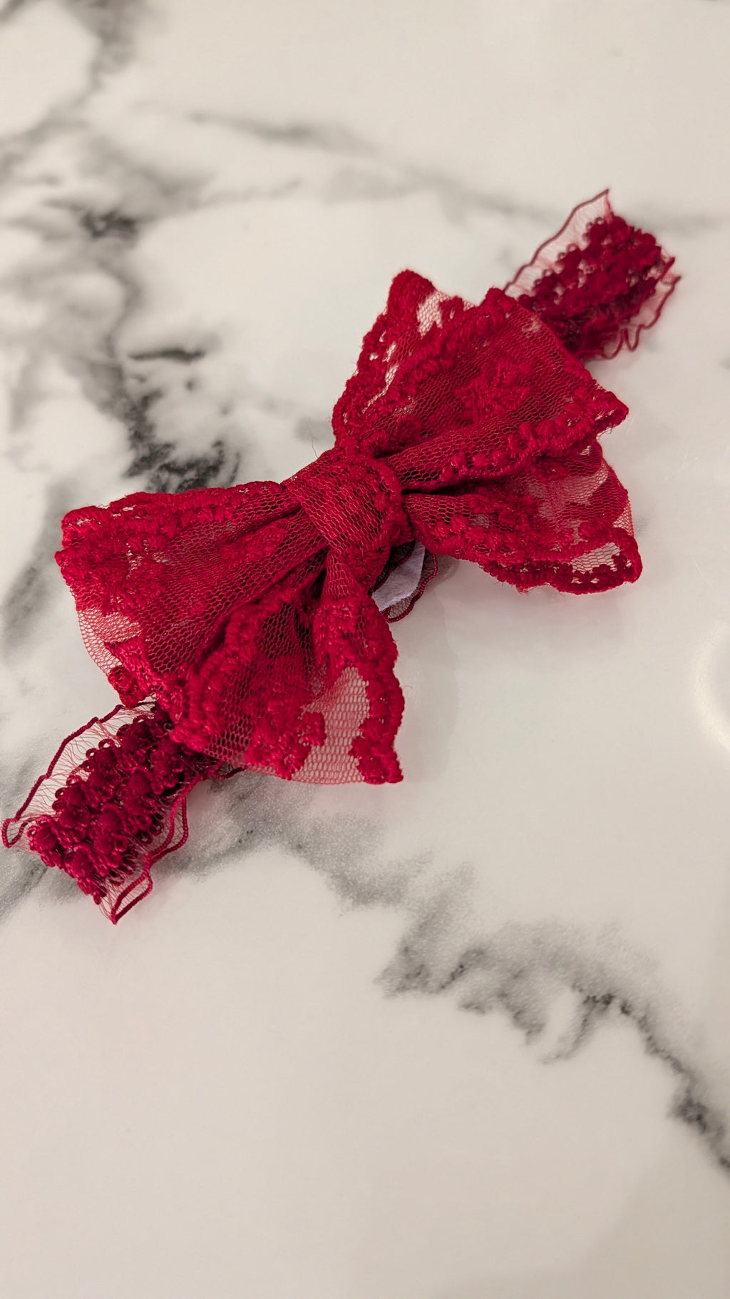 Ensemble noeud et chaussettes rouge