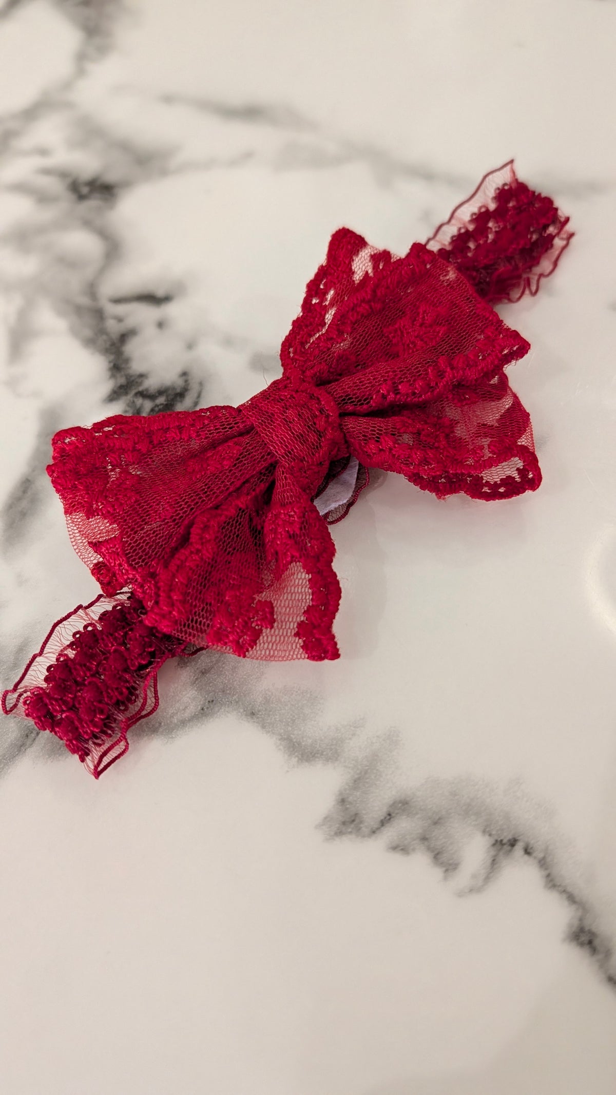Ensemble noeud et chaussettes rouge