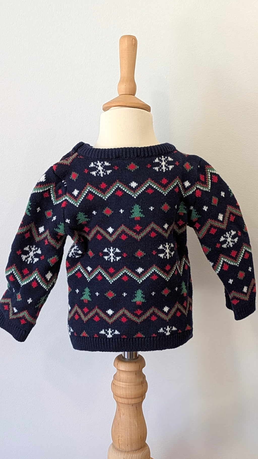 Pull Noël Sergent Major bleu - 12Mois