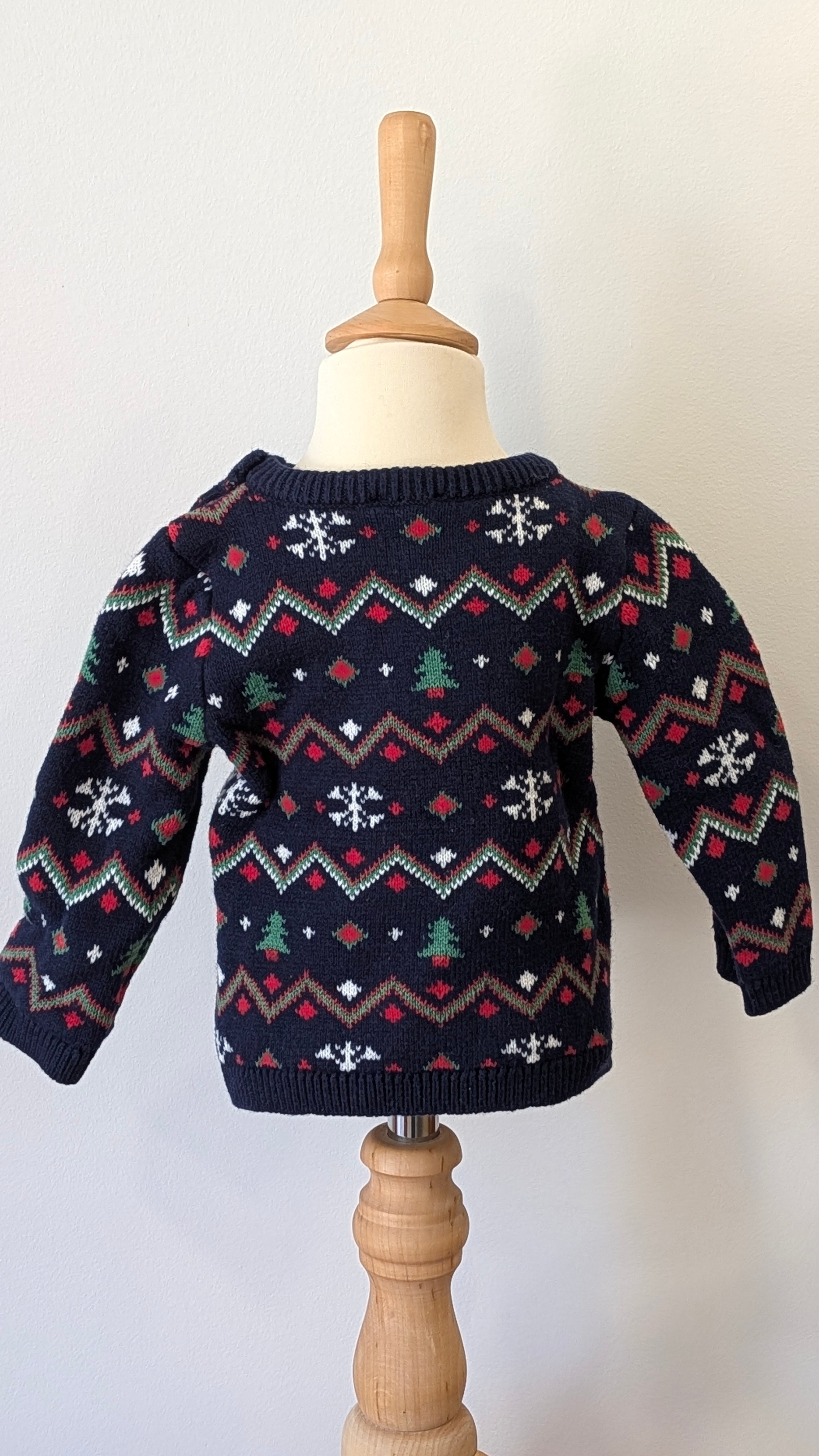 Pull Noël Sergent Major bleu - 12Mois